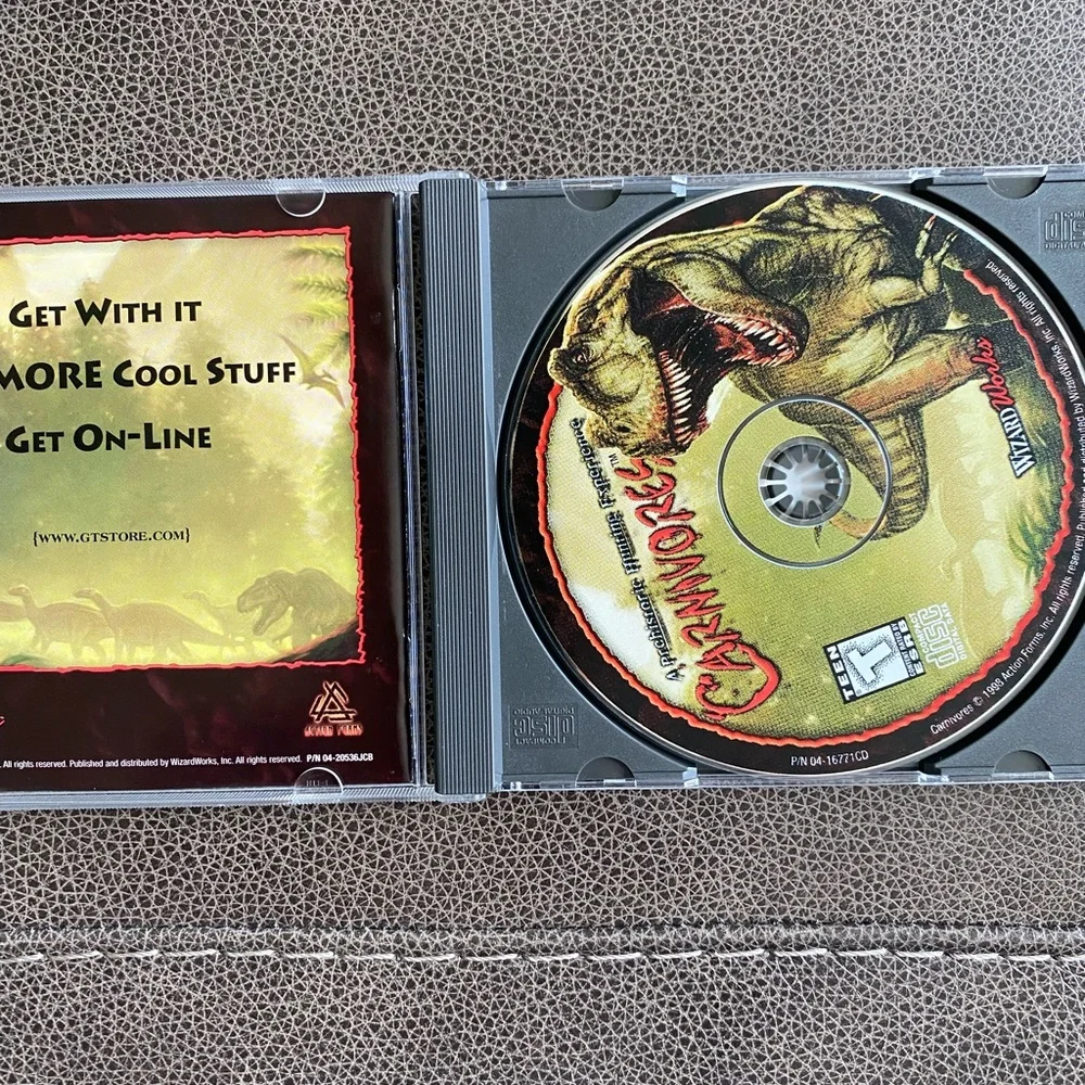 Carnivores PC CD-ROM – Dinosaur Hunting Game – Windows 95/98 – Complete